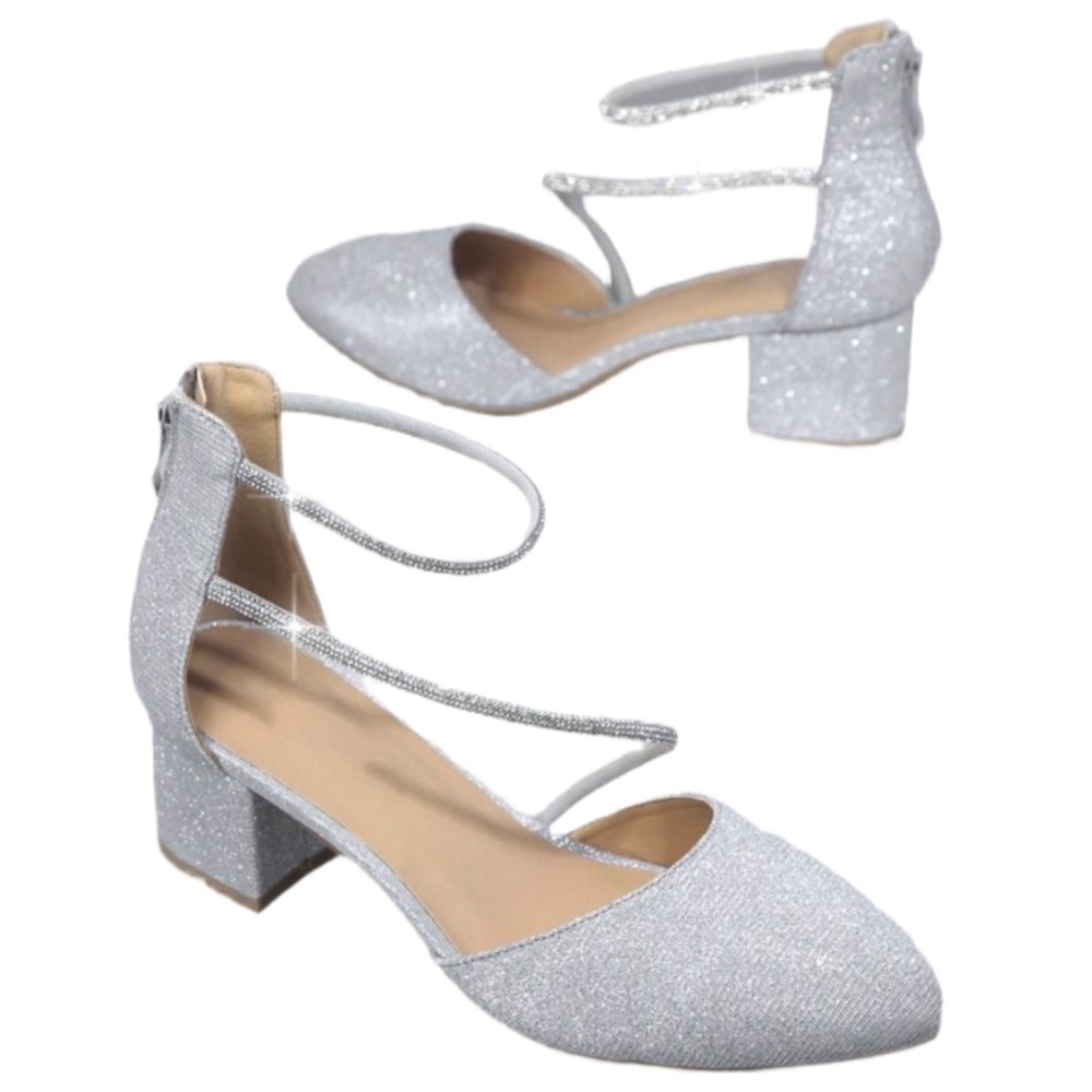 NWOT! 8.5 Holiday Glitter Heels - Picture 10 of 10